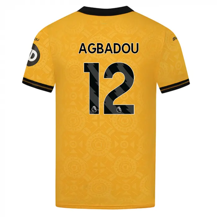 Wolves Fanshop | 2025-26 Wolves Pro Home Shirt – Adult AGBADOU 12 Wolves Merchandise Collection